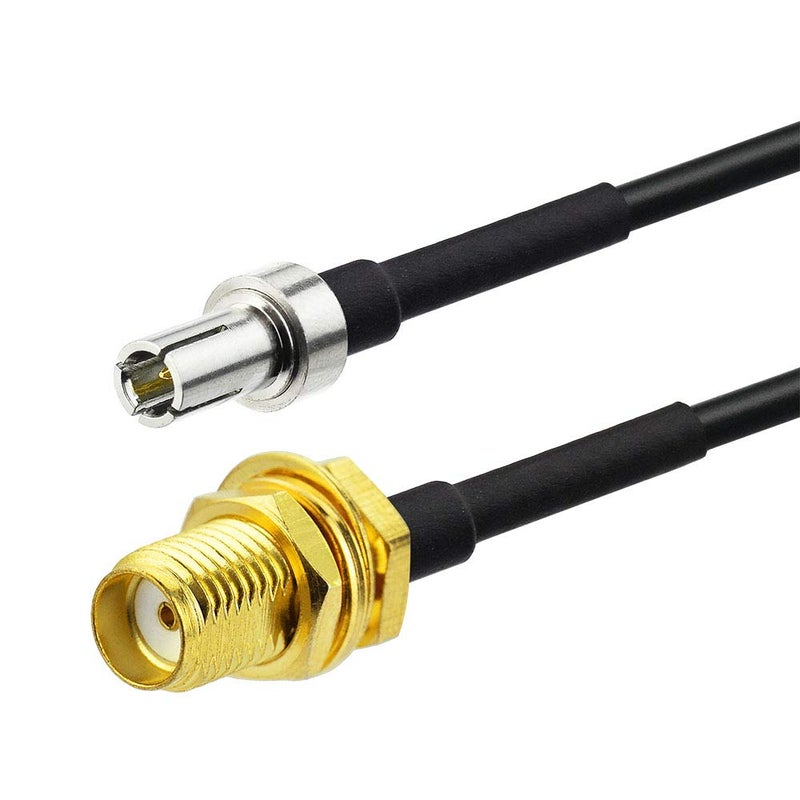 EIGHTWOOD كابل محول هوائي خارجي ثنائي من Eightwood TS9 ذكر إلى SMA أنثى 12 بوصة (عبوة 2) لجهاز مودم USB 4G LTE AT&T MiFi نقطة اتصال Nighthawk MR1100 AC791L 7730L - Image 3